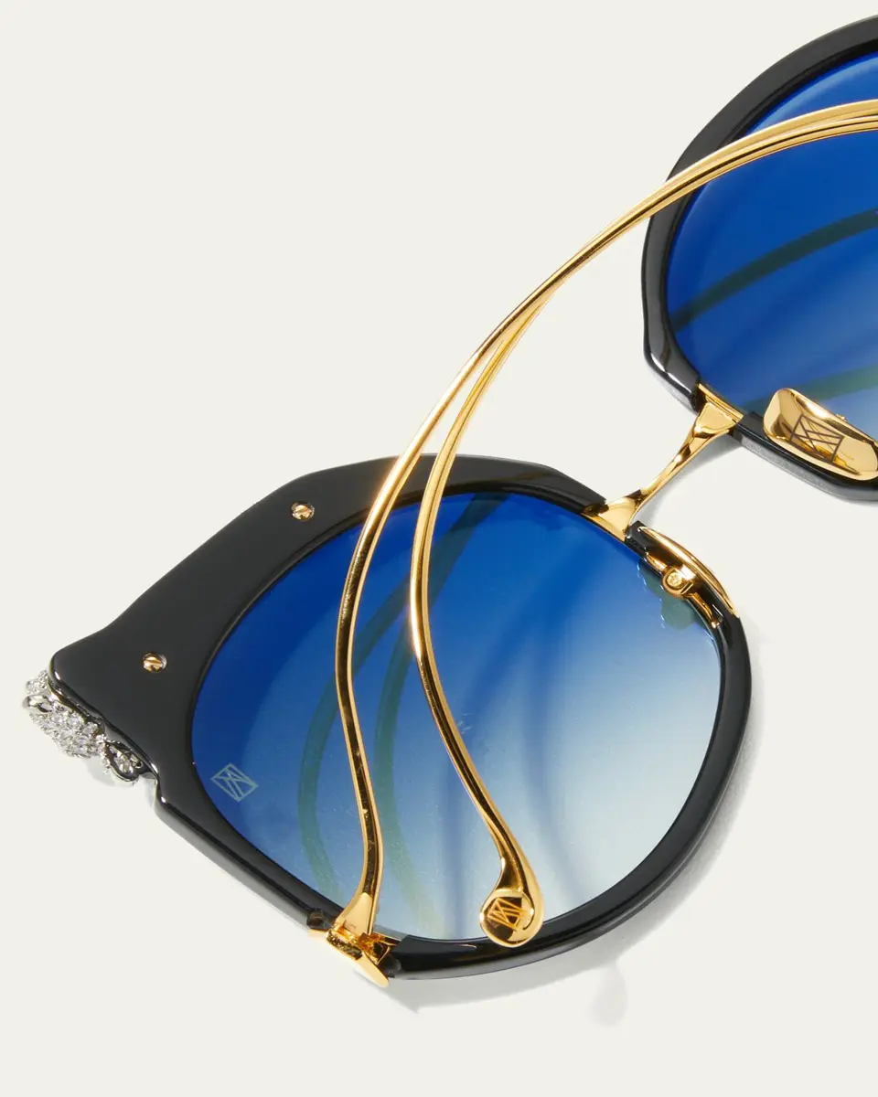 Anna-Karin Karlsson Rose Et Le Reve Leopard Round Acetate Sunglasses | Thumbnail 5 Anna-Karin Karlsson Rose Et Le Reve Leopard Round Acetate Sunglasses | Thumbnail 5