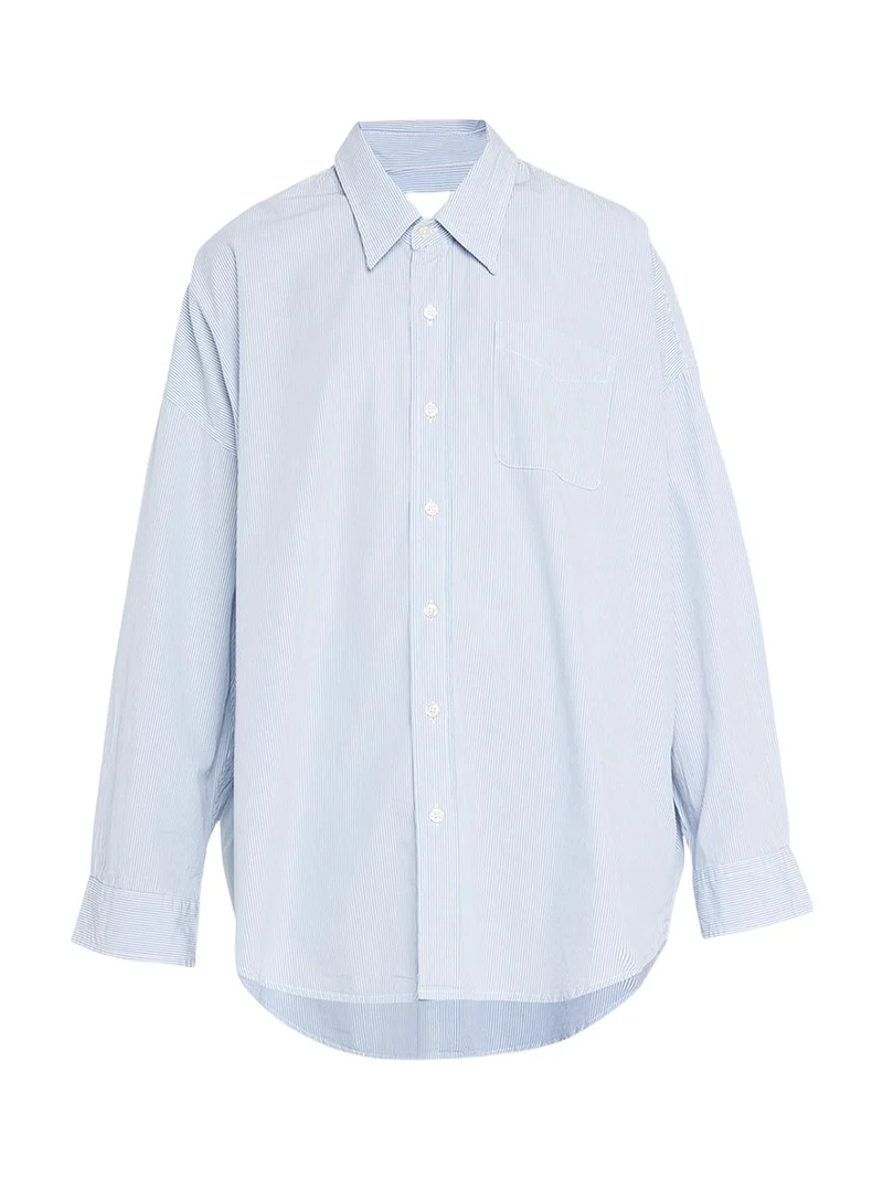 Oxford Oversized Pin-Stripe Shirt Oxford Oversized Pin-Stripe Shirt