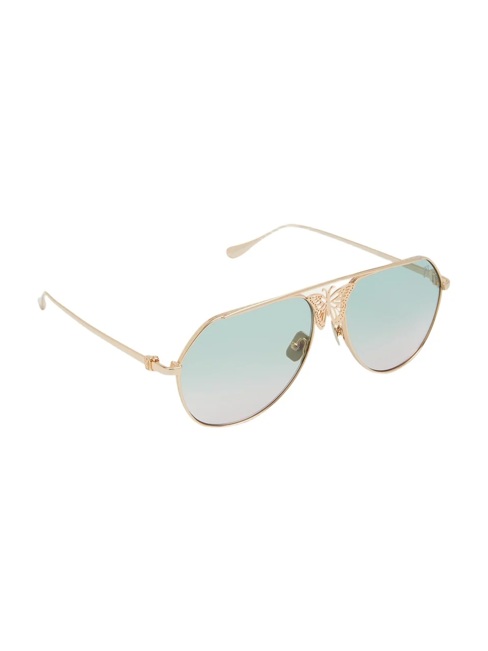 Anna-Karin Karlsson Miss Rosell 2 Butterfly Titanium Aviator Sunglasses
