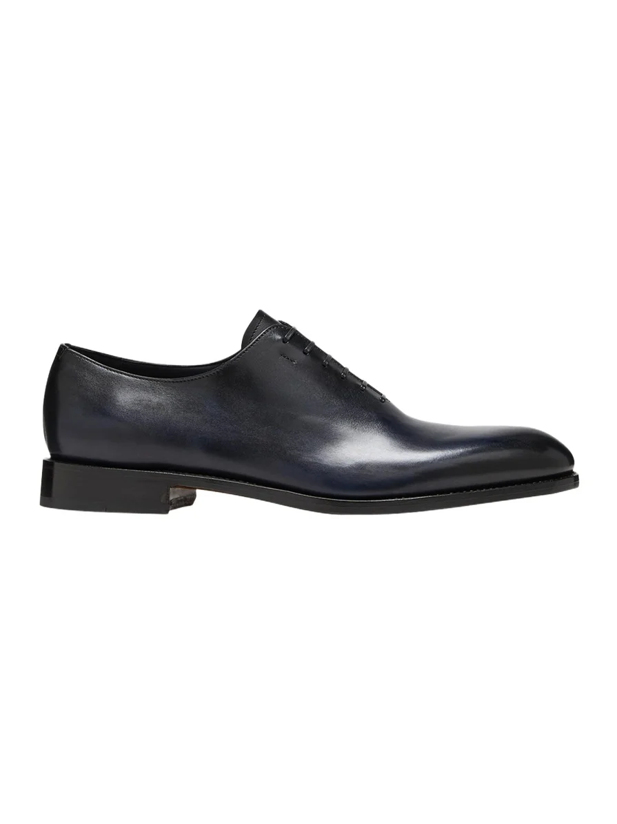 Ferragamo Men's Angiolo Wholecut Leather Oxfords
