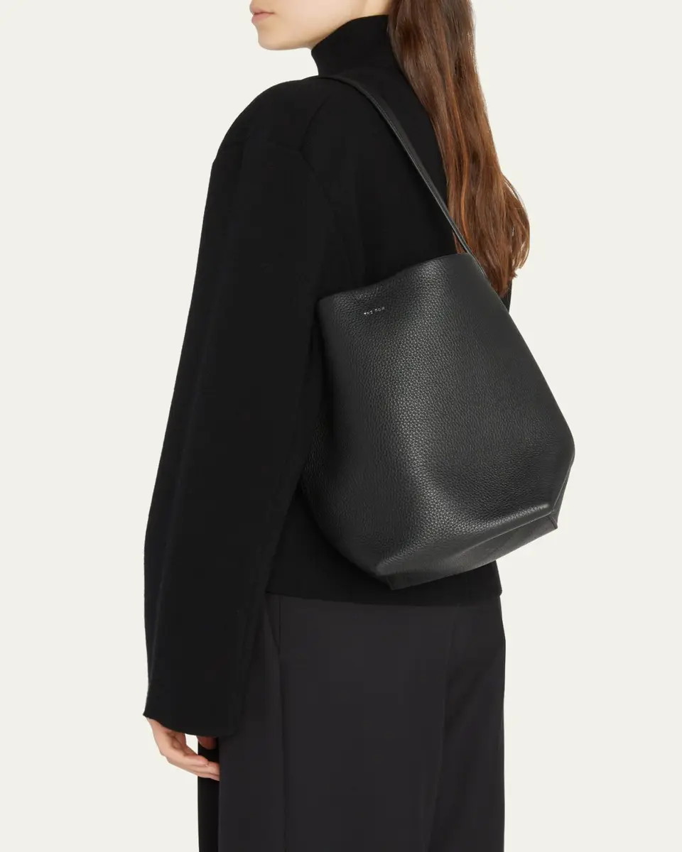 The Row N/S Park Tote Medium in Lux Grained Calfksin | Thumbnail 6