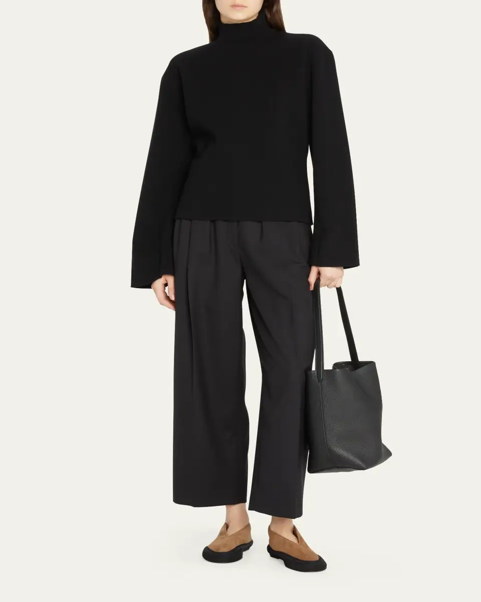The Row N/S Park Tote Medium in Lux Grained Calfksin | Thumbnail 9
