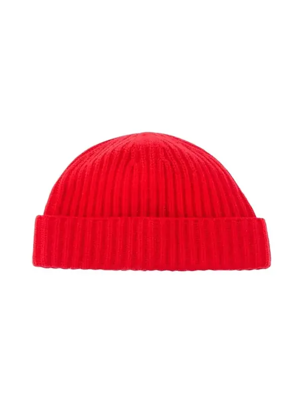 Men's Rib-Knit Cashmere Beanie Hat Men's Rib-Knit Cashmere Beanie Hat