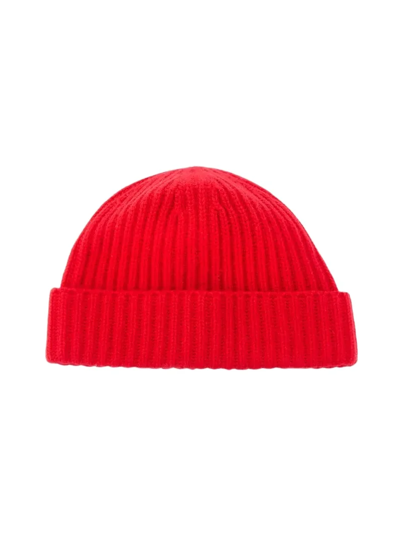 Men's Rib-Knit Cashmere Beanie Hat Men's Rib-Knit Cashmere Beanie Hat
