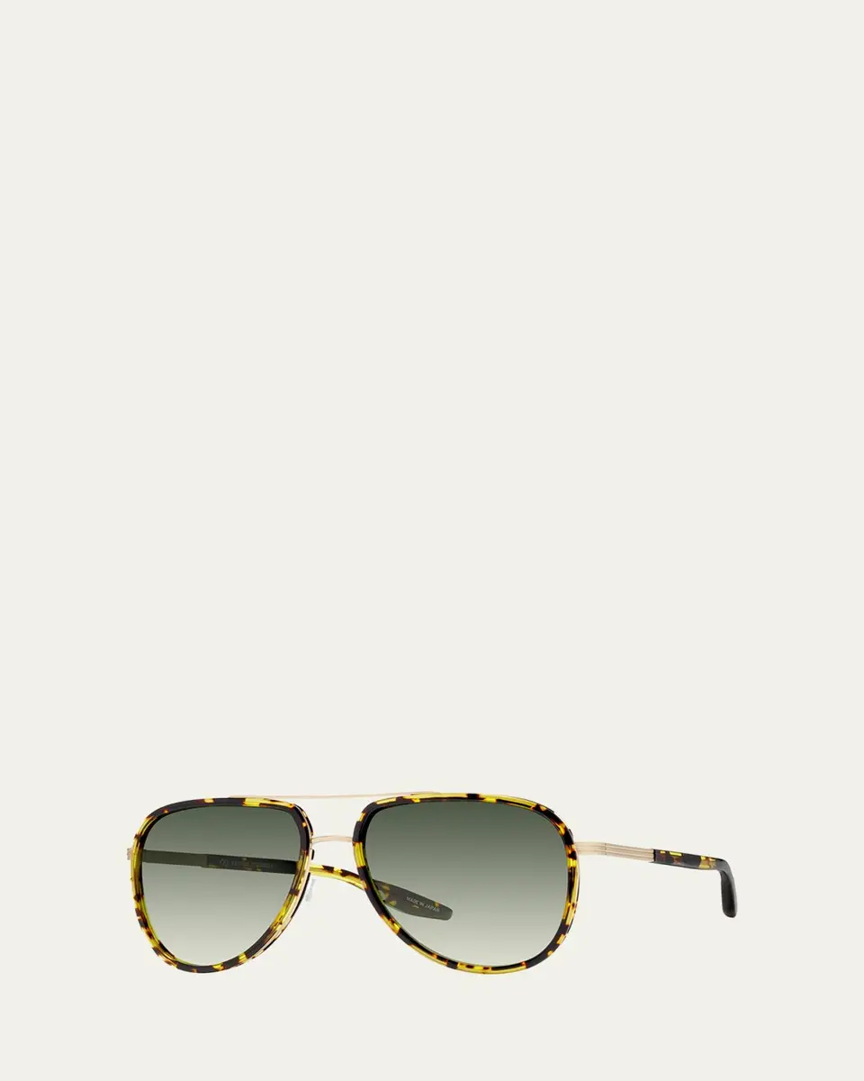 BARTON PERREIRA Cani Titanium Aviator Sunglasses | Thumbnail 2