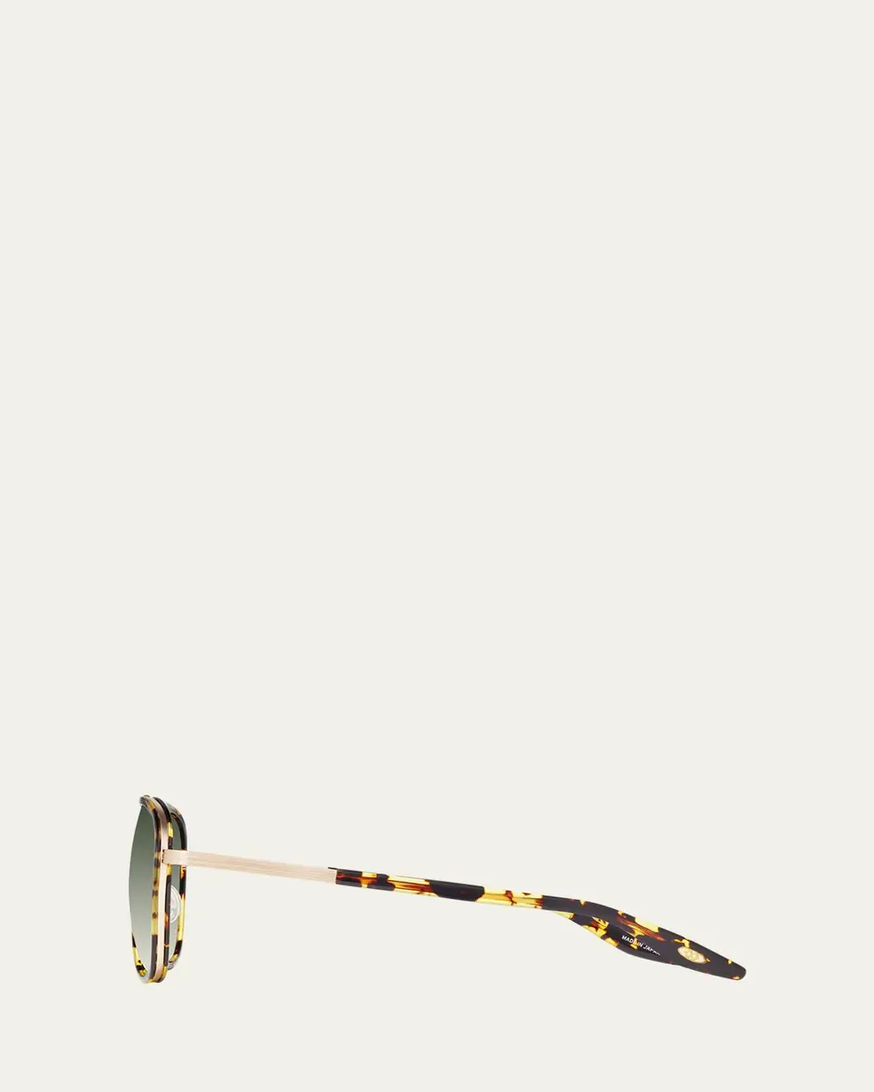 BARTON PERREIRA Cani Titanium Aviator Sunglasses | Thumbnail 3