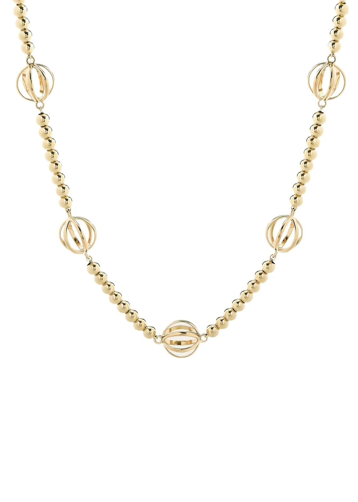 Prisma 18K Yellow Gold Ball Chain Necklace, 16-18"L Prisma 18K Yellow Gold Ball Chain Necklace, 16-18"L