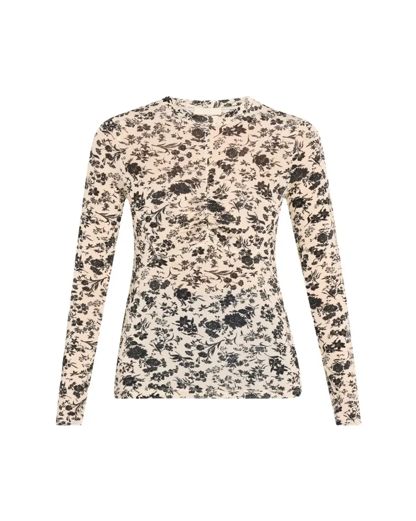 Ulla Johnson Neri Long-Sleeve Ruched Top | Image 1 Ulla Johnson Neri Long-Sleeve Ruched Top | Image 1