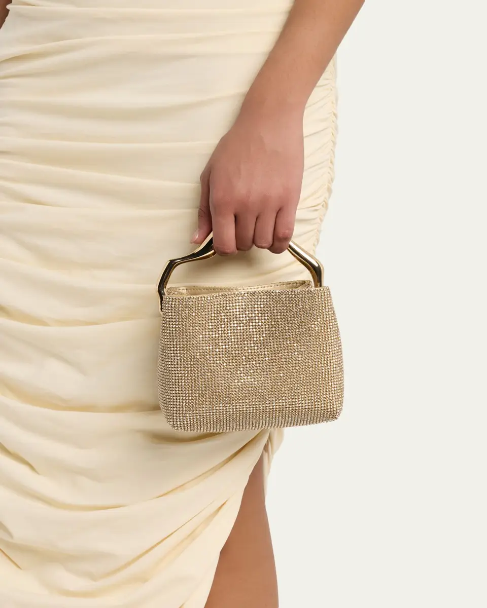 Cult Gaia Solene Mini Rhinestone Sculptural Top-Handle Bag | Thumbnail 2 Cult Gaia Solene Mini Rhinestone Sculptural Top-Handle Bag | Thumbnail 2