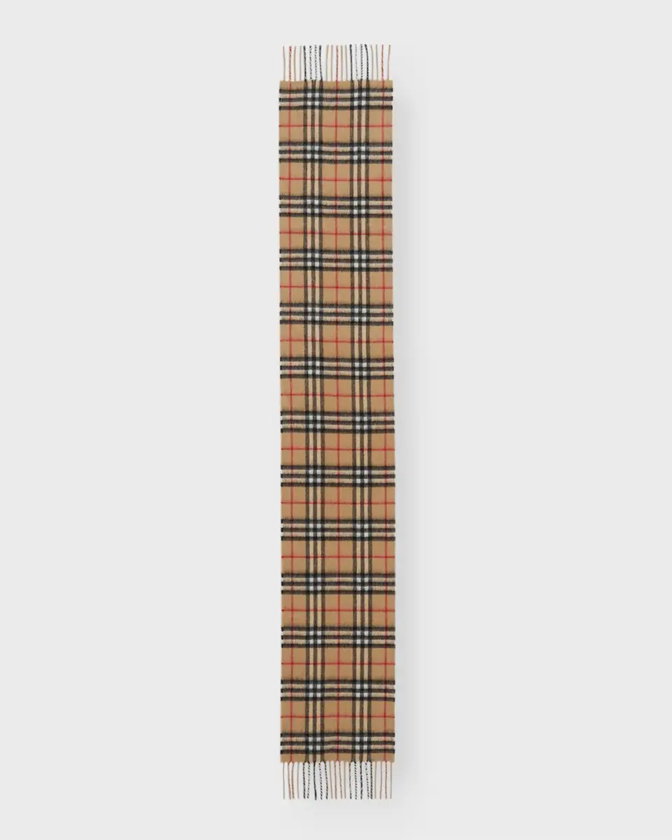 Burberry Kid's Vintage Check Cashmere Scarf | Thumbnail 2 Burberry Kid's Vintage Check Cashmere Scarf | Thumbnail 2