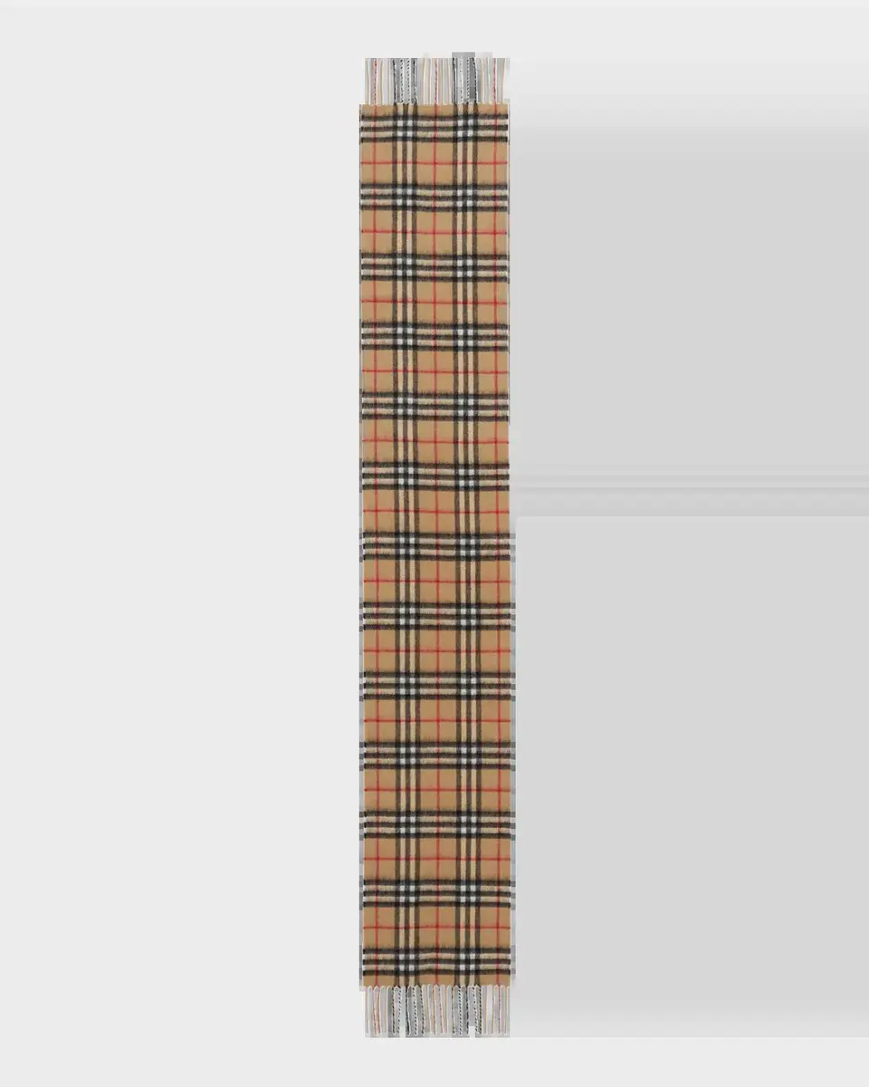 Burberry Kid's Vintage Check Cashmere Scarf | Thumbnail 3 Burberry Kid's Vintage Check Cashmere Scarf | Thumbnail 3