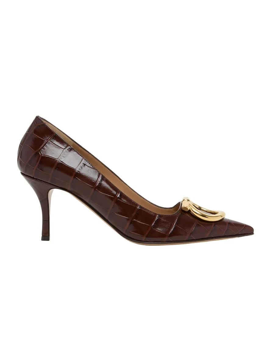 70mm Lara Croc-Embossed Leather Pumps 70mm Lara Croc-Embossed Leather Pumps