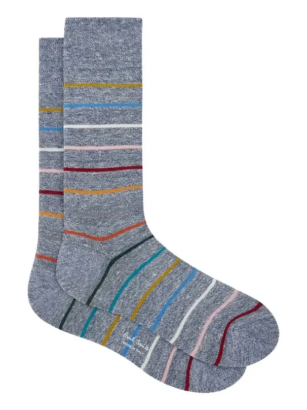 Men's Block Signature Stripe Crew Socks Men's Block Signature Stripe Crew Socks