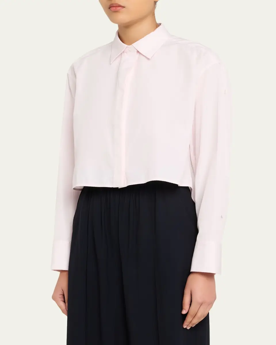 A.L.C. Maude Cropped Cotton Poplin Top | Thumbnail 4 A.L.C. Maude Cropped Cotton Poplin Top | Thumbnail 4