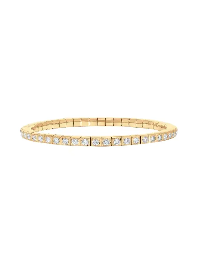 Dujour 18K Gold & Diamond Stretch Bracelet