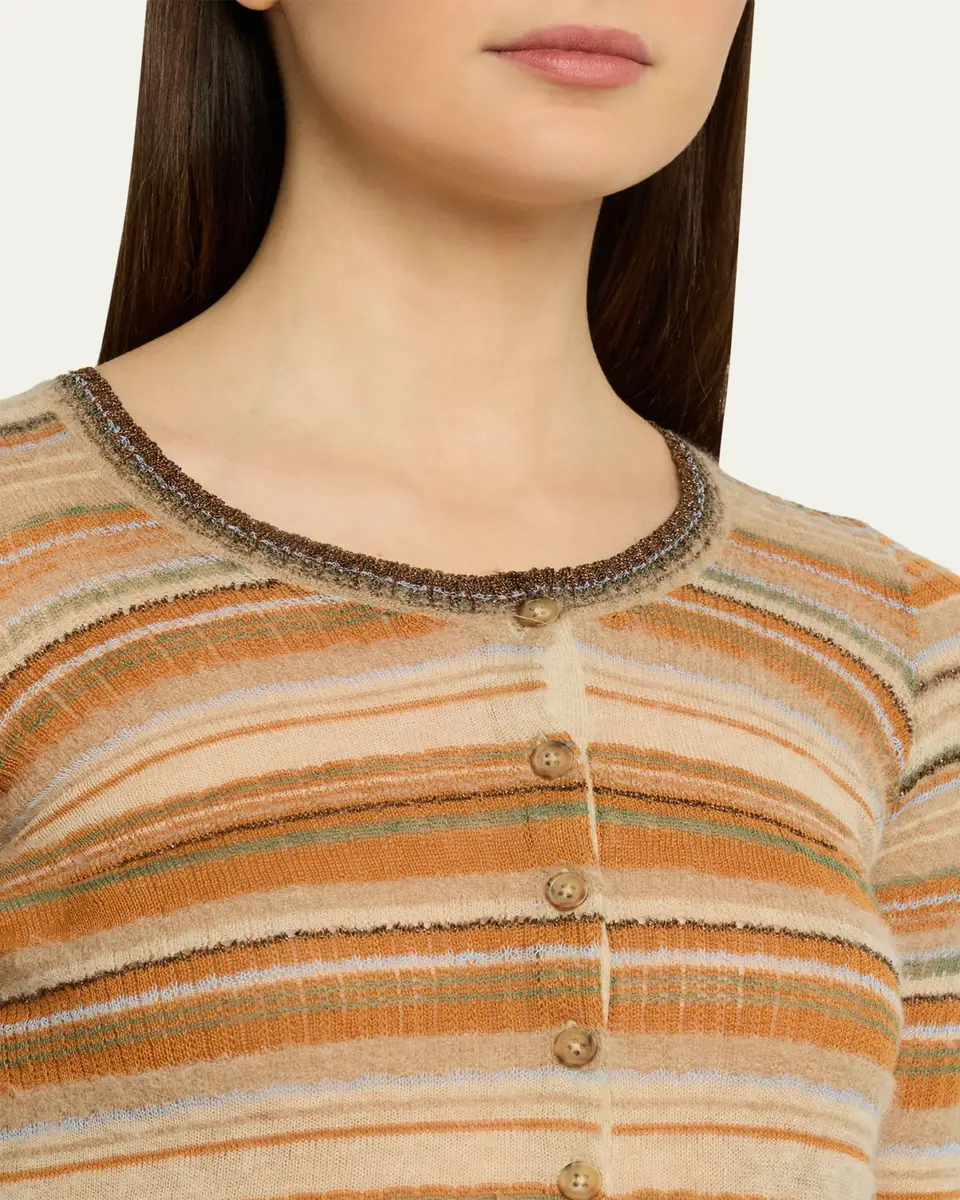 Etoile Isabel Marant Frederica Striped Linen-Blend Top | Thumbnail 5