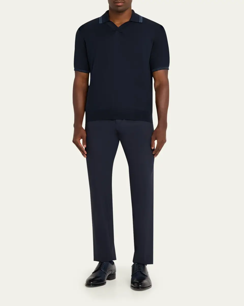 Fioroni Men's Giza Cotton Polo | Thumbnail 2