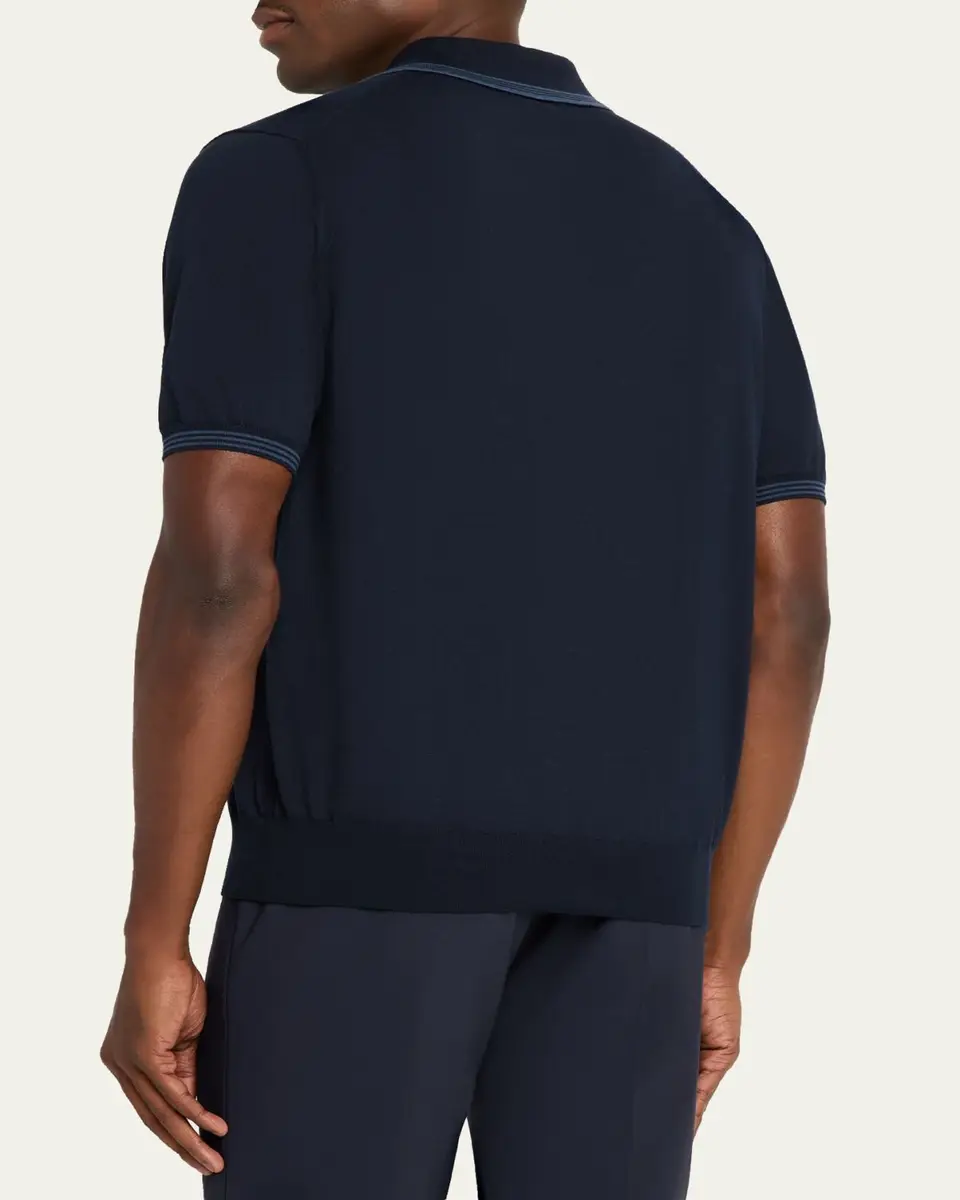 Fioroni Men's Giza Cotton Polo | Thumbnail 3