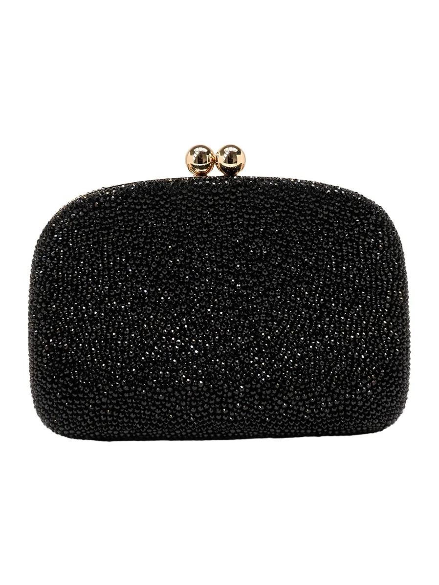 Vega Crystal Satin Clutch Bag Vega Crystal Satin Clutch Bag