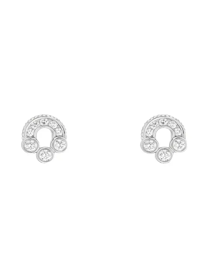 Magnetic 18K White Gold & 0.66 TCW Diamond Stud Earrings Magnetic 18K White Gold & 0.66 TCW Diamond Stud Earrings