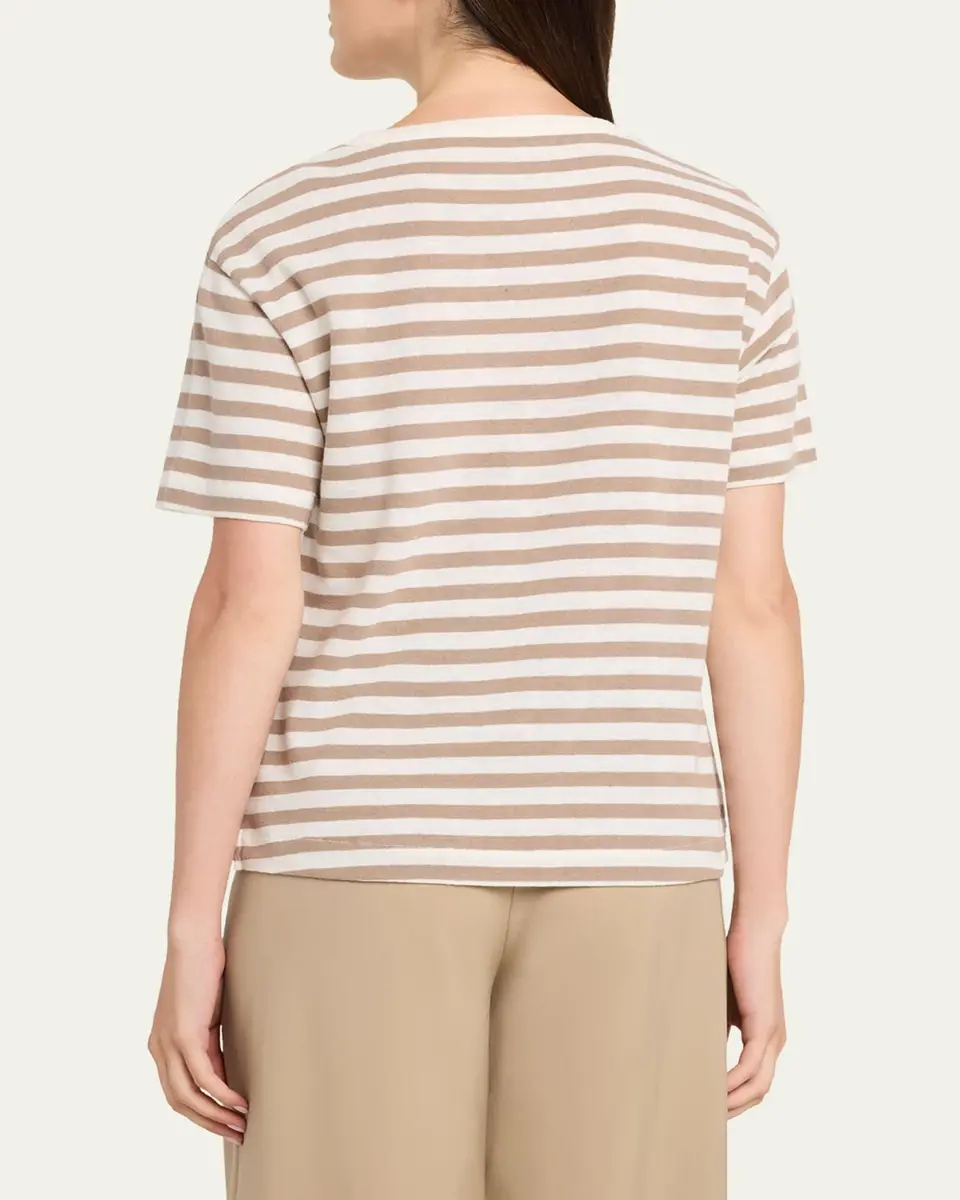 MAJESTIC FILATURES Striped Stretch Linen Shirt | Thumbnail 3 MAJESTIC FILATURES Striped Stretch Linen Shirt | Thumbnail 3