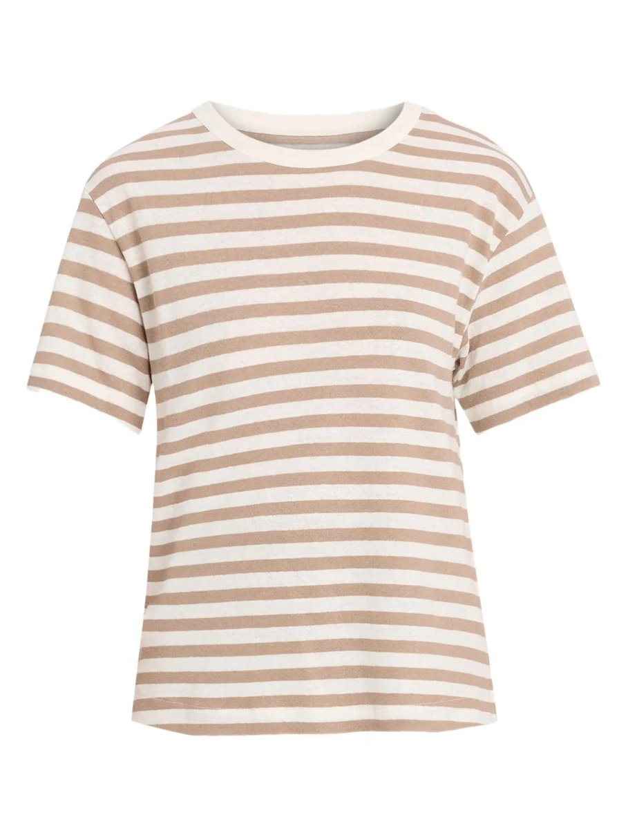 MAJESTIC FILATURES Striped Stretch Linen Shirt