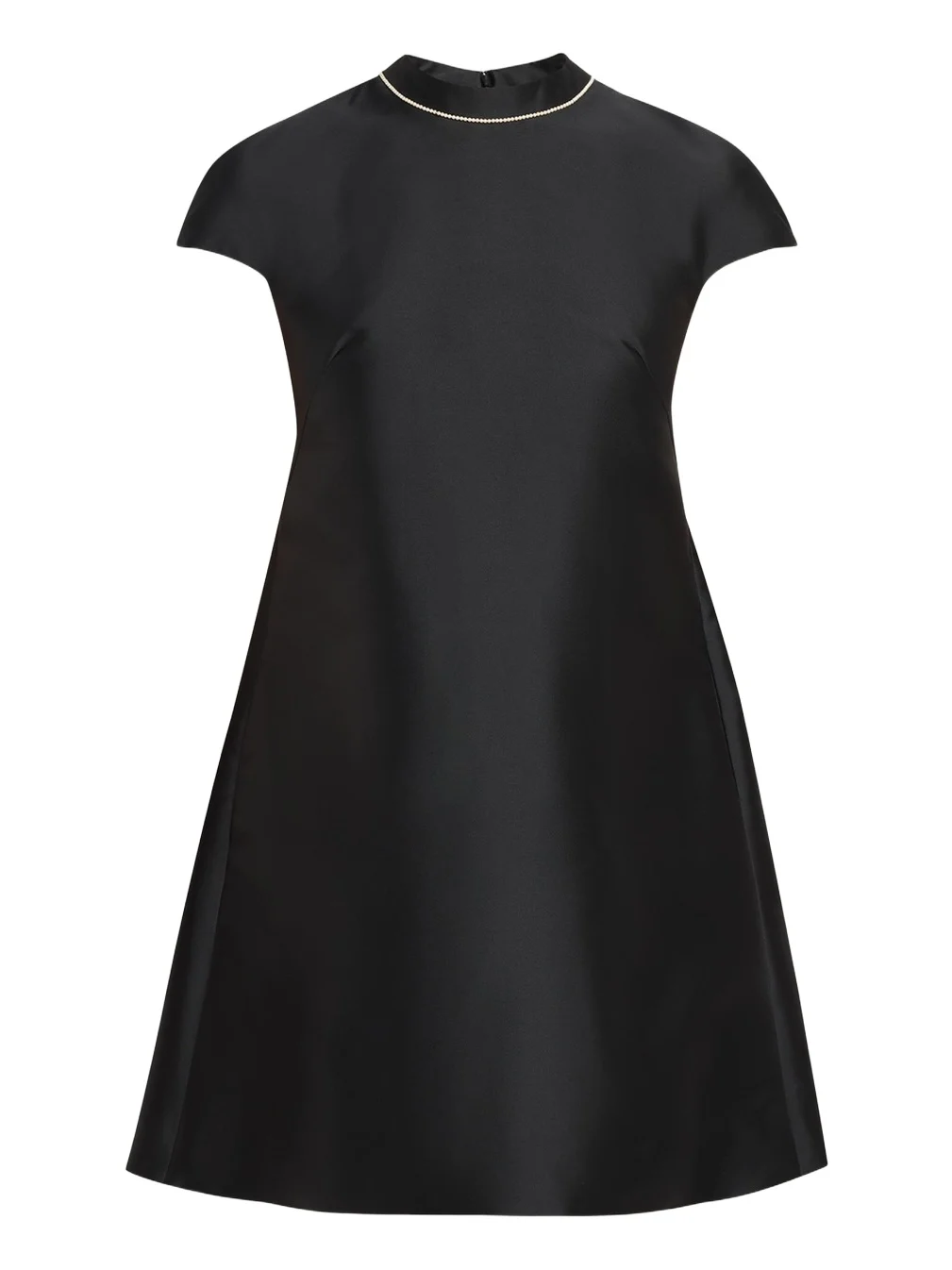 Pearly-Trim Cap Sleeve Mini Dress Pearly-Trim Cap Sleeve Mini Dress
