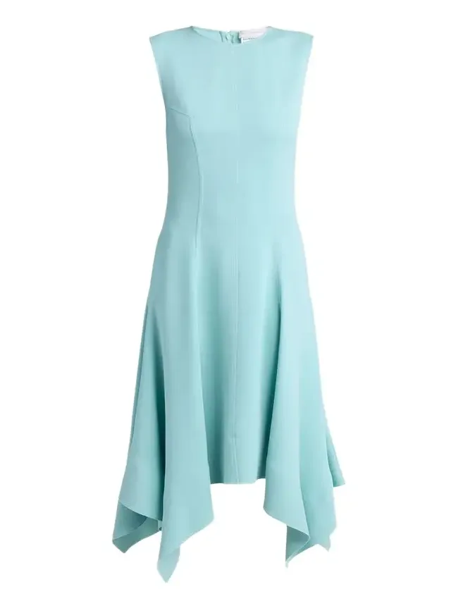 Stella McCartney Sleeveless Paneled Handkerchief Midi Dress