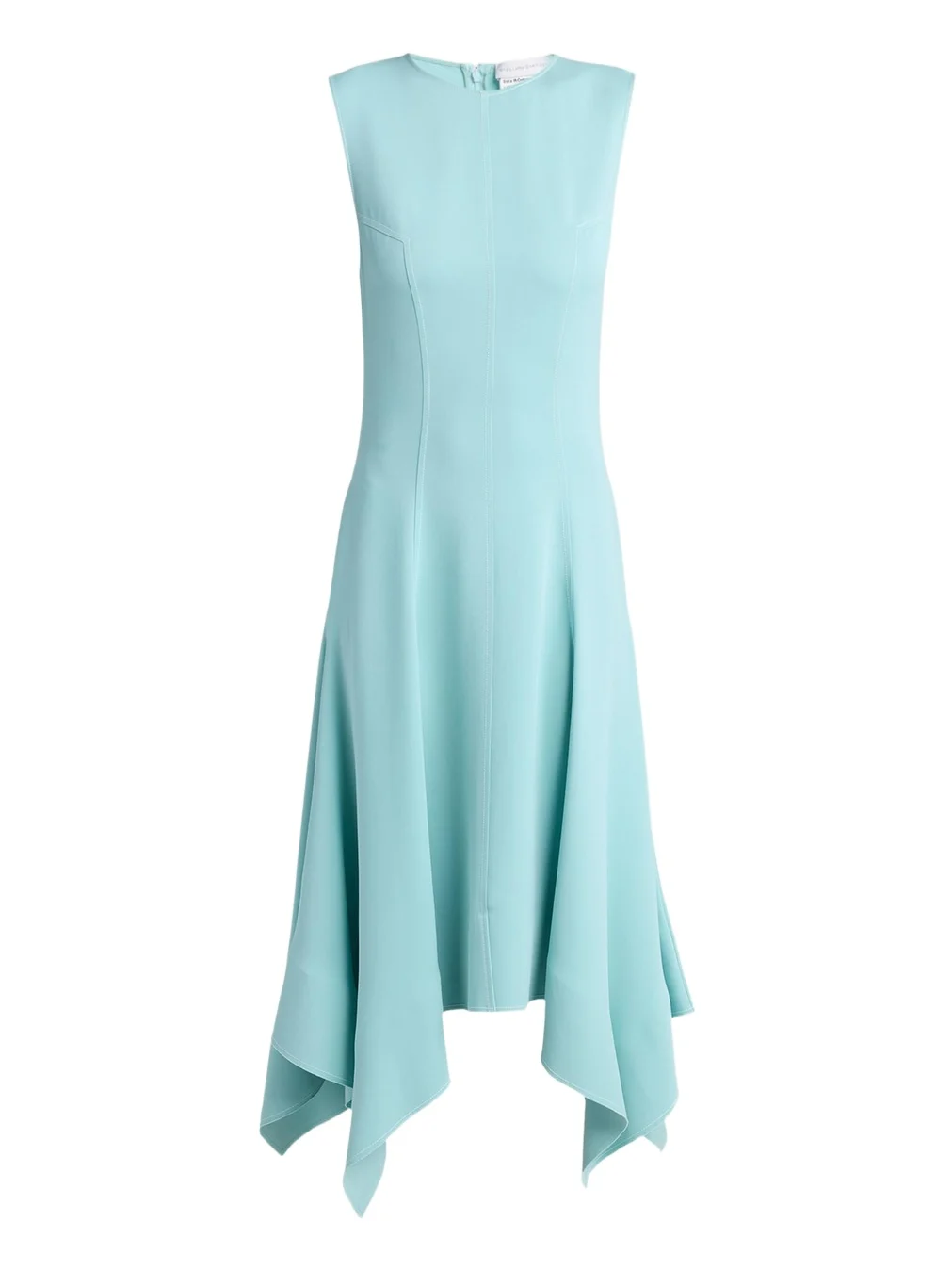 Stella McCartney Sleeveless Paneled Handkerchief Midi Dress