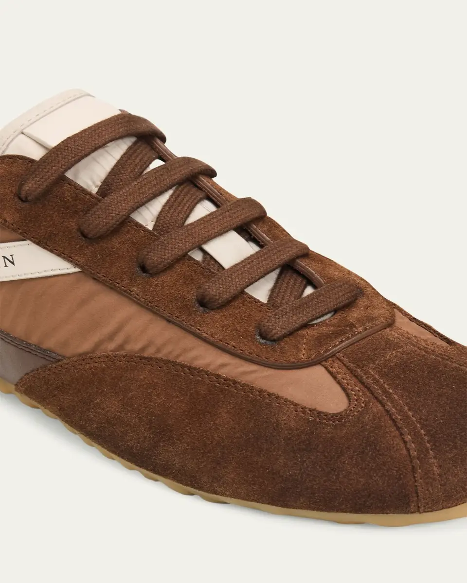 Alexander McQueen Boxe Mixed Media Low-Top Sneakers | Thumbnail 3 Alexander McQueen Boxe Mixed Media Low-Top Sneakers | Thumbnail 3
