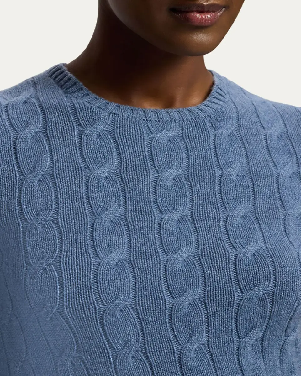 Ralph Lauren Collection Cable-Knit Cashmere Cropped Sweater | Thumbnail 5 Ralph Lauren Collection Cable-Knit Cashmere Cropped Sweater | Thumbnail 5