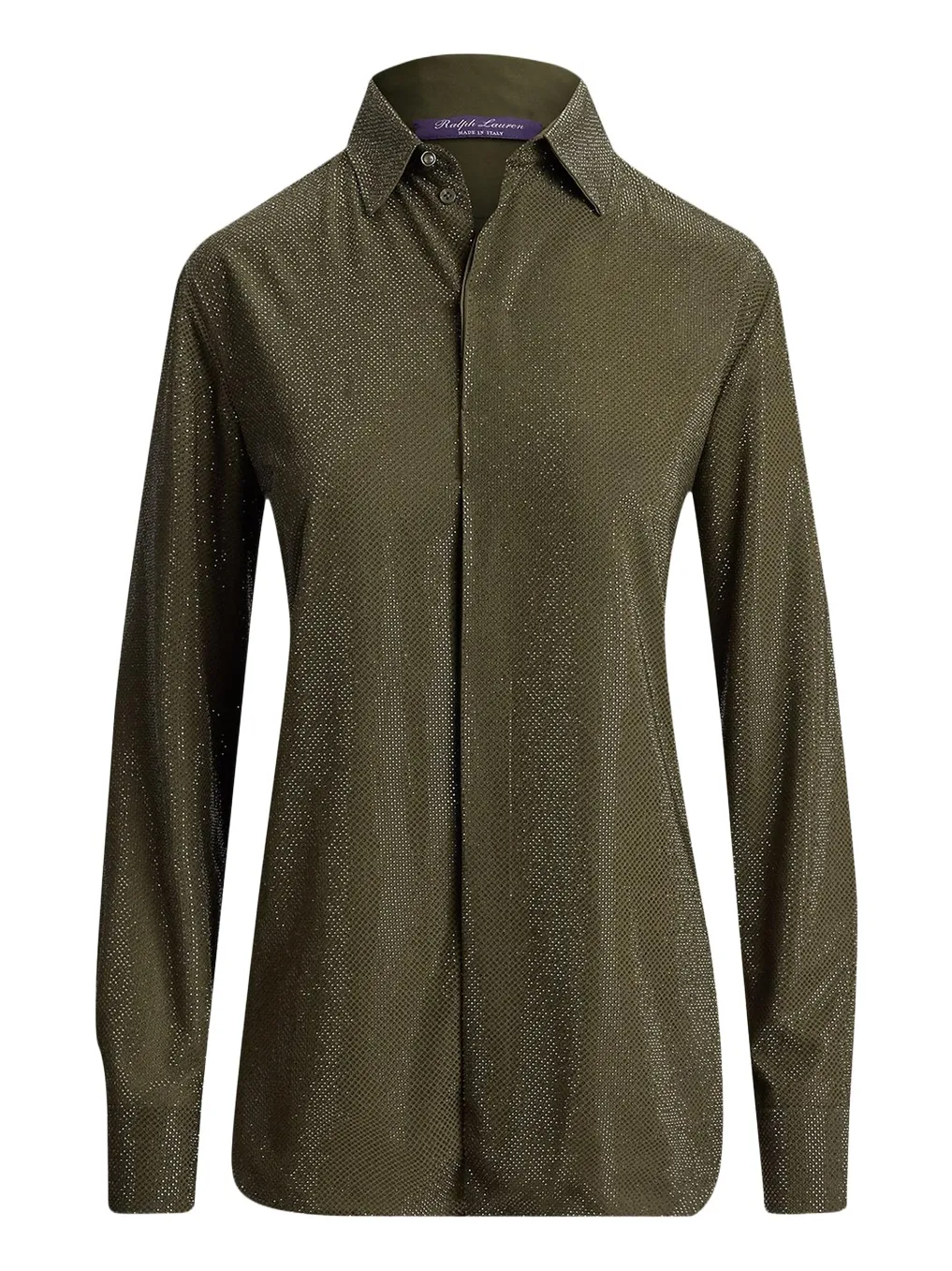 Ralph Lauren Collection Adrien Relaxed Fit Embellished Shirt