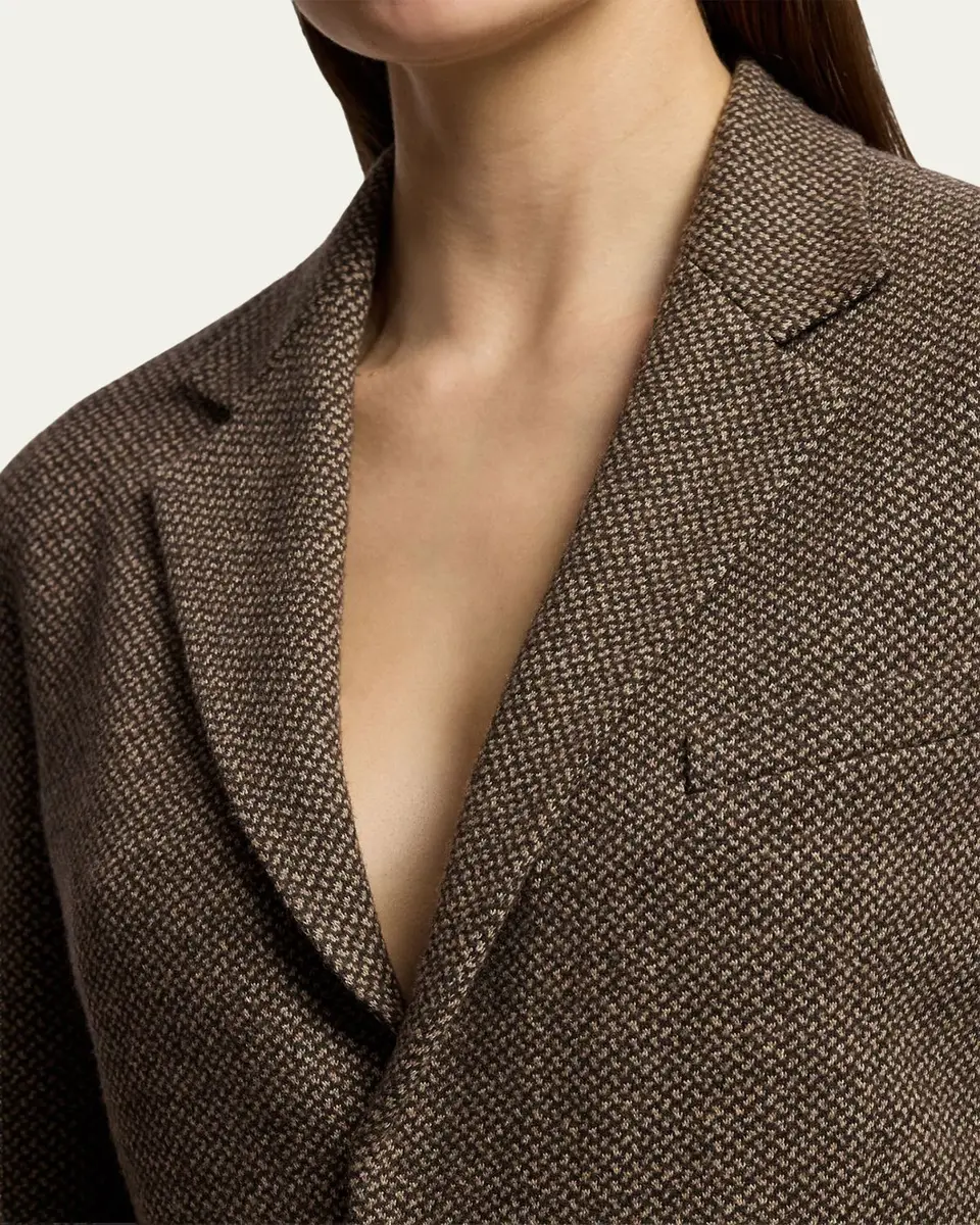 Ralph Lauren Collection Hailey Broken-Twill Jersey Jacket | Thumbnail 5