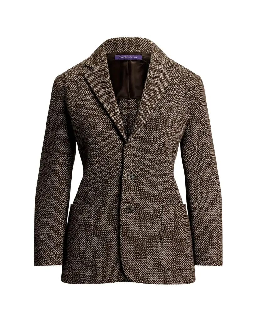 Ralph Lauren Collection Hailey Broken-Twill Jersey Jacket | Image 1 Ralph Lauren Collection Hailey Broken-Twill Jersey Jacket | Image 1