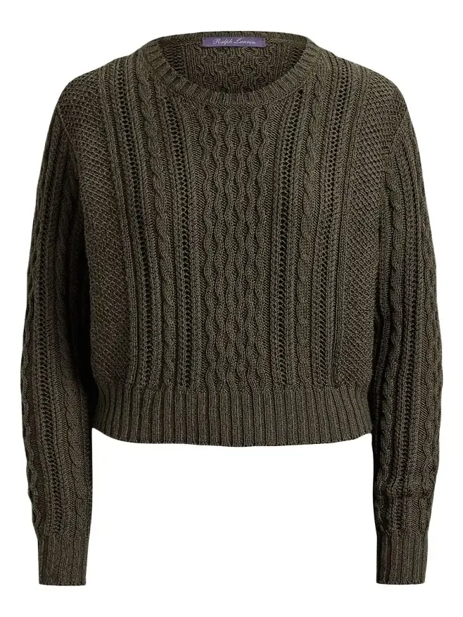 Cable-Knit Silk-Cashmere Sweater Cable-Knit Silk-Cashmere Sweater