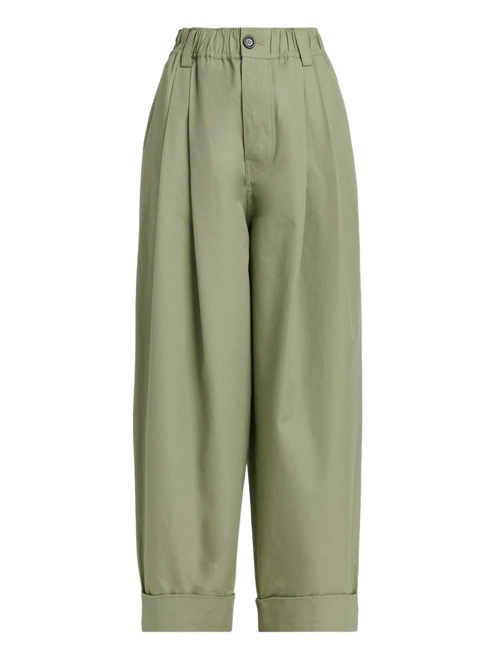 Pleated Canvas Wide-Leg Pants Pleated Canvas Wide-Leg Pants