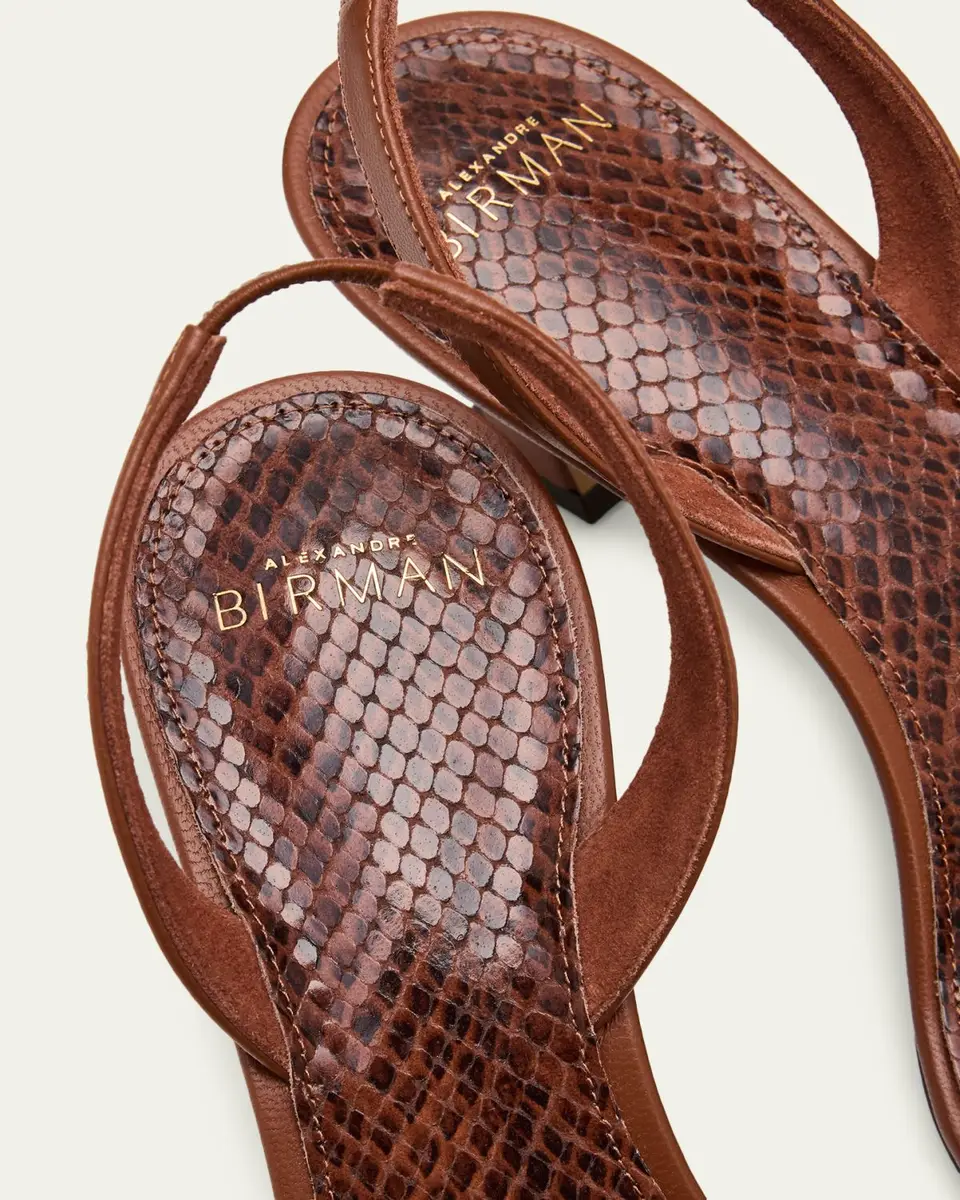 Alexandre Birman 60mm Clarita Leather Slingback Sandals | Thumbnail 3
