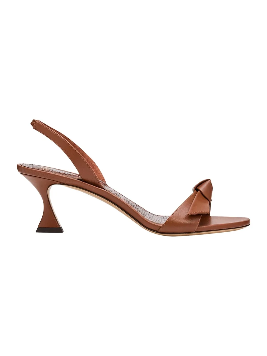 60mm Clarita Leather Slingback Sandals