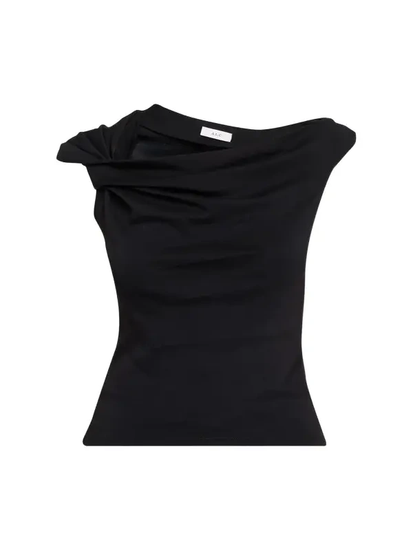 Cece Twisted Knit Tee