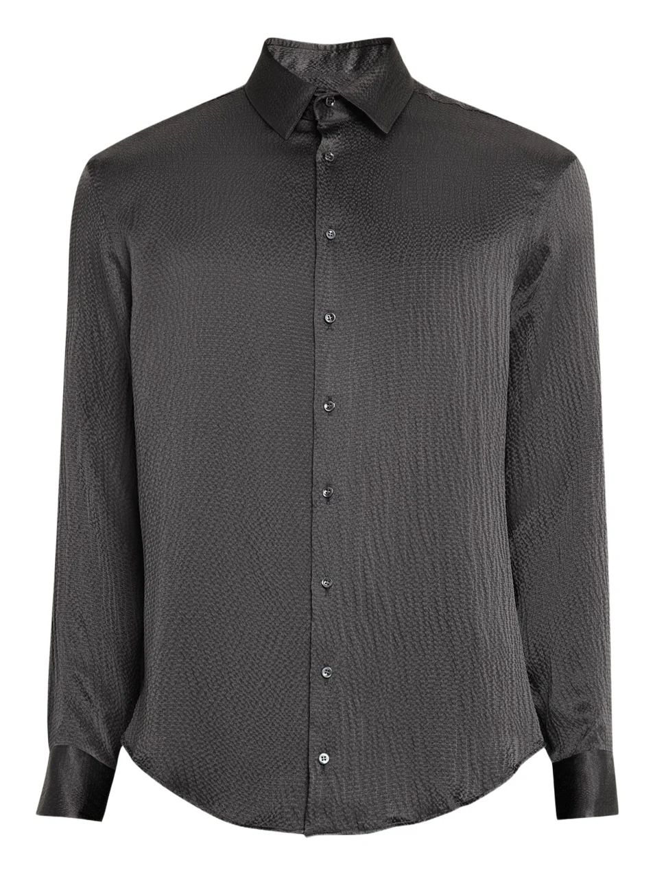 Giorgio Armani Men's Textured Silk Sport Shirt