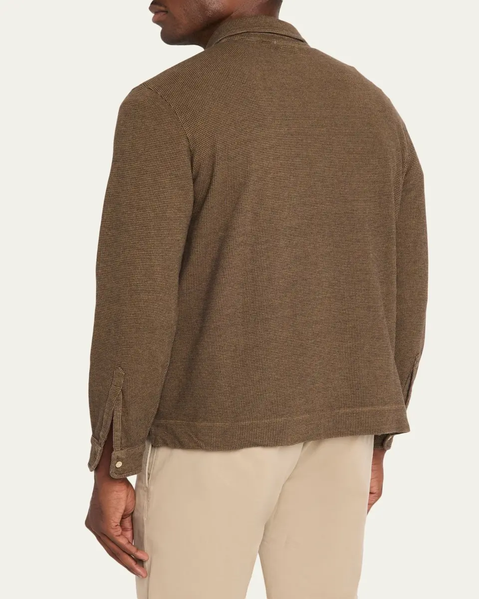 Massimo Alba Men's Raya Cotton-Cashmere Long-Sleeve Polo Shirt | Thumbnail 3