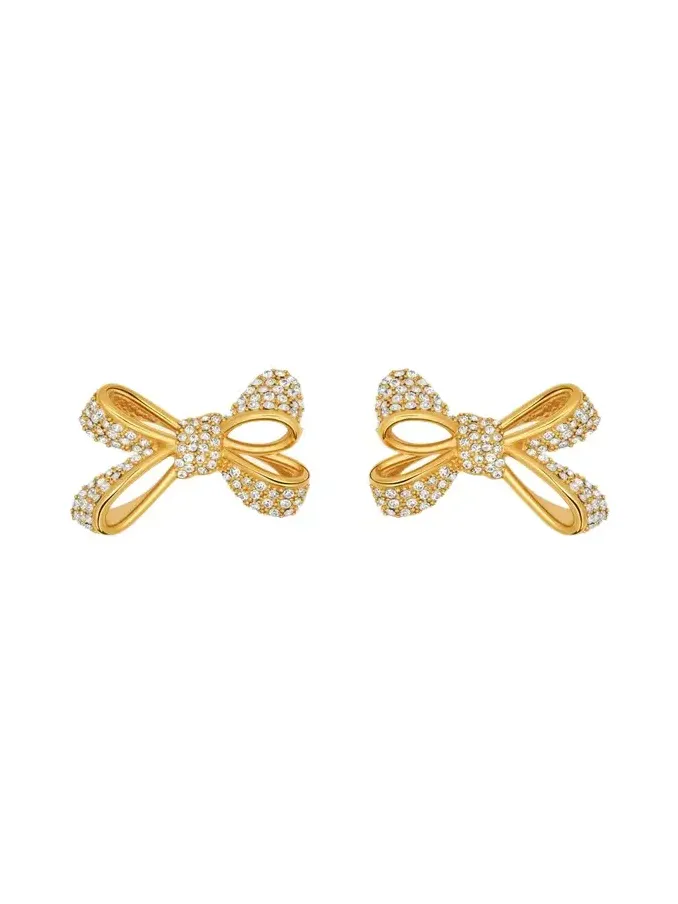 Pave Bow Small Stud Earrings Pave Bow Small Stud Earrings