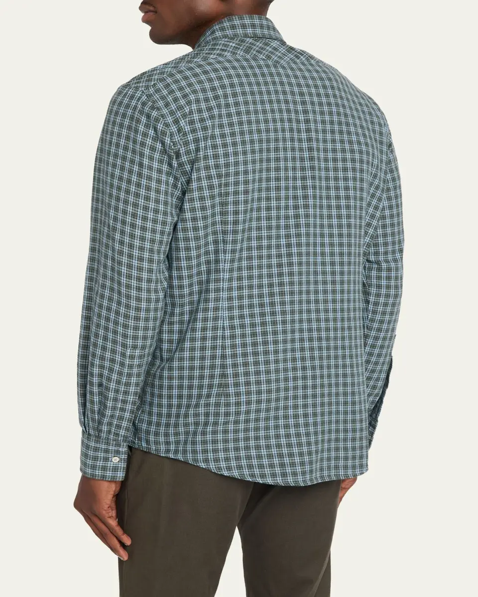 Massimo Alba Men's Check Cotton Arizona Shirt | Thumbnail 3 Massimo Alba Men's Check Cotton Arizona Shirt | Thumbnail 3