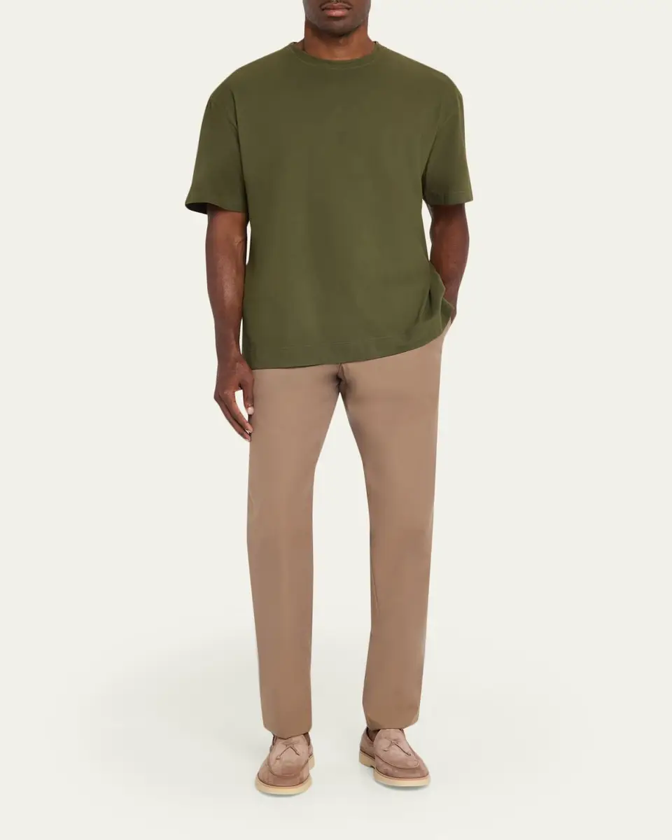 Massimo Alba Men's Brushed Garment Dyed T-Shirt | Thumbnail 2 Massimo Alba Men's Brushed Garment Dyed T-Shirt | Thumbnail 2