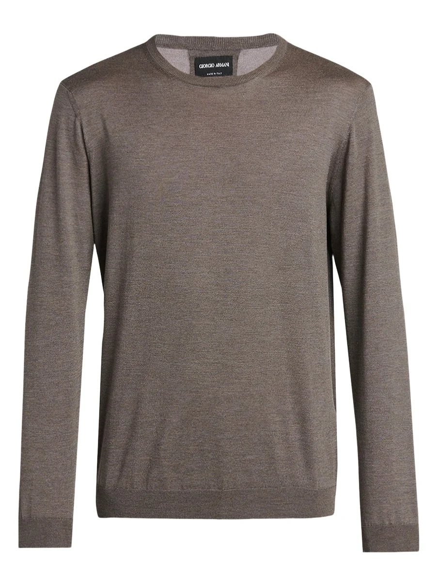 Giorgio Armani Men's Silk/Cotton Crewneck Sweater