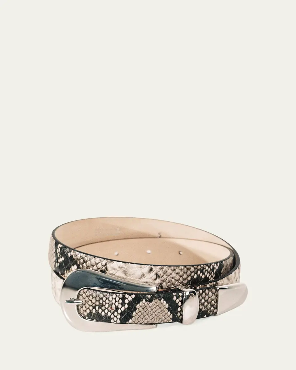 Déhanche Colette Snake-Embossed Leather Belt | Thumbnail 3 Déhanche Colette Snake-Embossed Leather Belt | Thumbnail 3