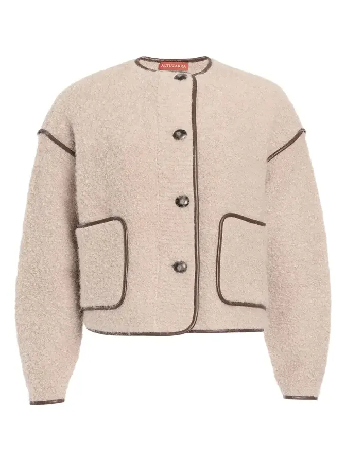 Irving Single-Breasted Alpaca Boucle Jacket