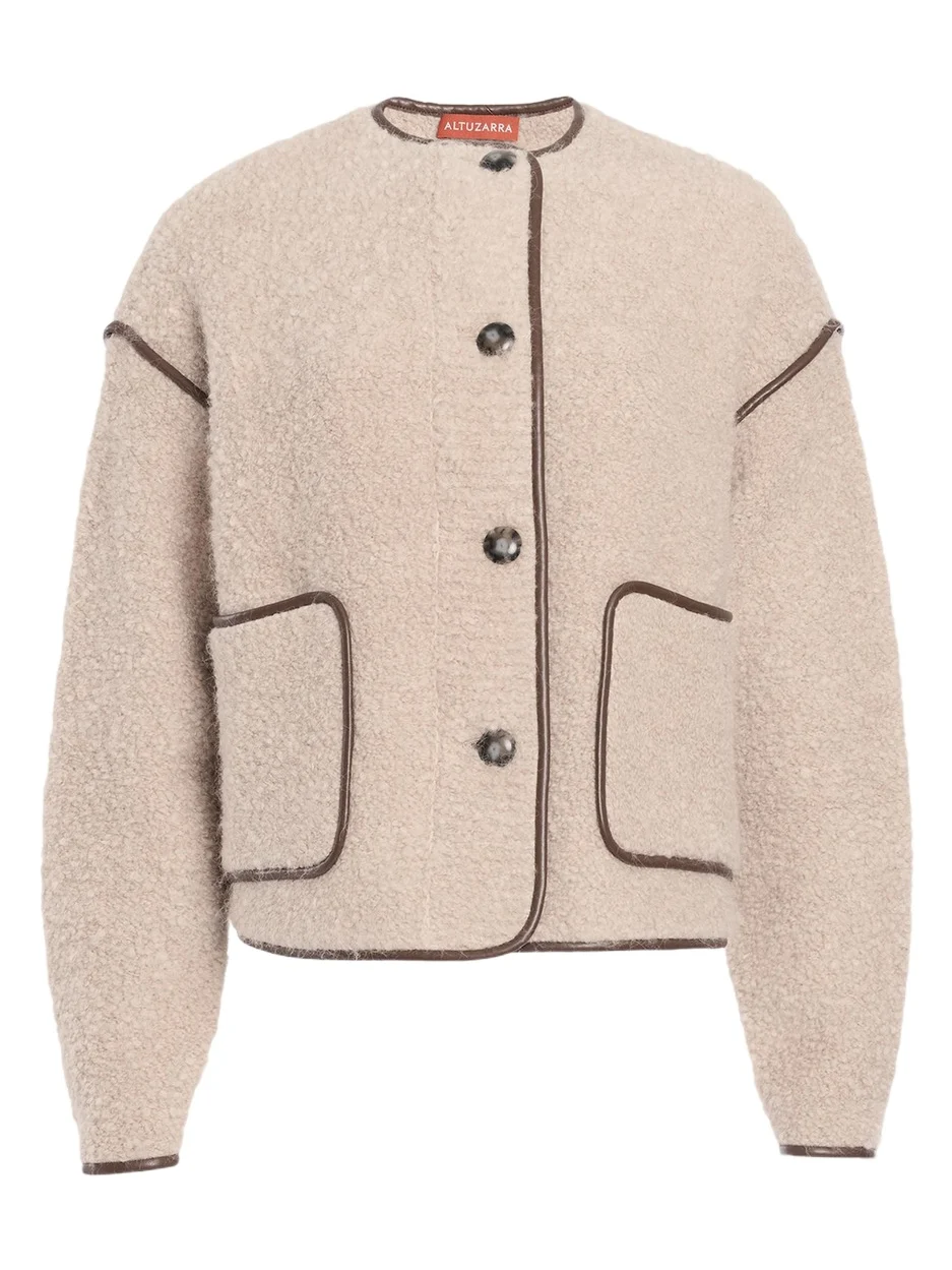 Irving Single-Breasted Alpaca Boucle Jacket Irving Single-Breasted Alpaca Boucle Jacket