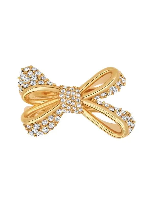 Pave Bow Ring Pave Bow Ring