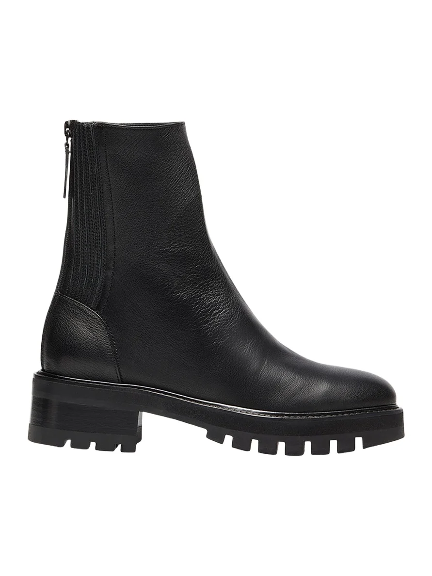 St Honore Leather Zip Booties St Honore Leather Zip Booties